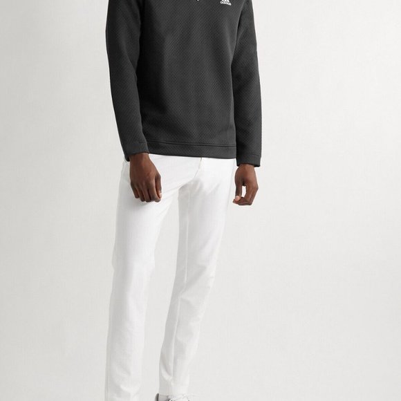 Adidas Primegreen 1/4 Zip Golf Pullover Jacket - Black - Men's Size S - MSRP $70 - Picture 4 of 8